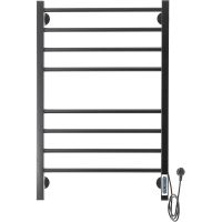 Электрический полотенцесушитель Domoterm Куба DMT Куба П8 500x800 EK R Черный матовый — фото 1, Электрические полотенцесушители