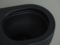 Унитаз Ceramicanova Metropol Rimless CN4004MB приставной Черный матовый с сиденьем Микролифт — фото 8, Приставные унитазы