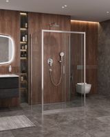 Душевой уголок CEZARES MOLVENO-AH-12-120/90-C-Cr-IV — фото 2, Прямоугольные душевые уголки