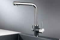 Granula-3015, XРОМ/ШВАРЦ (чёрный металлик), СМЕСИТЕЛЬ КУХОННЫЙ — фото 1, Смесители для кухни