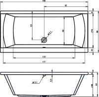 Акриловая ванна Riho Julia 190x90 B023001005 (BA6900500000000) без гидромассажа — фото 2, Акриловые ванны