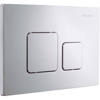 Клавиша смыва Aquanika Basic B-type 01.02.09 Хром — фото 3, Комплектующие для туалета