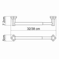 Аксесс Aller K-1122, 32см Держатель д/бумажных полотенец, (блистер), хром, WasserKRAFT — фото 2, Комплектующие для туалета