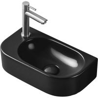 Раковина CeramaLux 40 78204RB Черная глянцевая — фото 1, Мини-раковины
