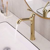 Смеситель для раковины Rose R02E Золото арт-R0211E — фото 3, Смесители для раковины