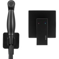 Товар: Гигиенический душ со смесителем Swedbe Platta 5549B Черный матовый - фото 5 Гигиенический душ со смесителем Swedbe Platta 5549B Черный матовый — фото 5, Гигиенические души