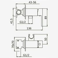 Гигиенический душ со смесителем Boch Mann Resia W CK-P11W BM10415 Белый матовый — фото 3, Гигиенические души