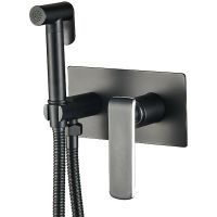 Гигиенический душ со смесителем Haiba HB55548-7 Черный матовый — фото 1, Гигиенические души