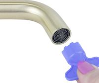 Смеситель для раковины Bronze de Luxe 1760'S 5530CG Золото матовое — фото 4, Смесители для раковины