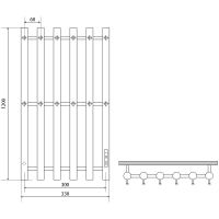 Электрический полотенцесушитель Melodia della vita Blues Electro Ferrum 120х33 П6 MTRBEF12033bk Черн — фото 2, Электрические полотенцесушители