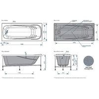 Товар: Акриловая ванна Melodia della vita Relax 160х70 MBHR00616070 без гидромассажа - фото 5 Акриловая ванна Melodia della vita Relax 160х70 MBHR00616070 без гидромассажа — фото 5, Ванны