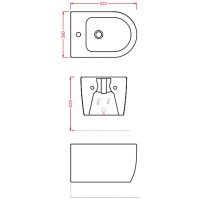 Товар: Биде Artceram Monet MNB001 01 00 подвесное Белое - фото 3 Биде Artceram Monet MNB001 01 00 подвесное Белое — фото 3, Биде