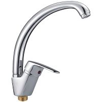 Смеситель для кухни Haiba HB4116-2 Хром — фото 1, Смесители для кухни