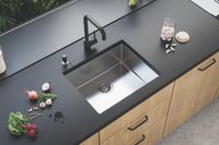 Мойка для кухни KOMBINO 50 SAT-90 500X400X200 в комплекте с сифоном 1130551 — фото 2, Кухонные мойки