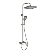 Душевая стойка со смесителем и изливом CEZARES LINER-CVD-GM — фото 11, Душевые системы