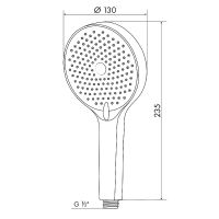 Ручной душ Melodia della vita Standard MKP26317 Хром — фото 2, Лейки для душа