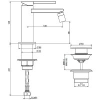 Смеситель для биде Gattoni Color 8050/80C0 Хром — фото 2, Смесители для биде