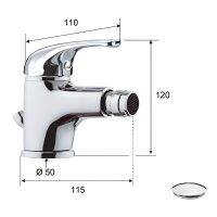 Смеситель для биде Remer Серия 35 F20 Хром — фото 2, Смесители для биде