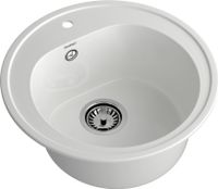 GRANFEST Мойка RONDO 510 1-чаша D-508мм иней арт.GF- — фото 1, Кухонные мойки