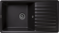GRANFEST Мойка QUARZ 73 1-чаша+крыло 860*480мм черный арт.GF-ZW- — фото 1, Кухонные мойки