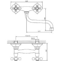 Смеситель для кухни Haiba Хром арт-HB4319 — фото 3, Смесители для кухни
