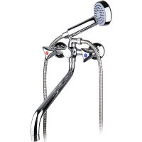 Смеситель для ванны Melodia della vita Lucia MDV32241 универсальный Хром — фото 1, Смеситель для ванны