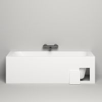 Ванна из искусственного камня Salini Orlanda Kit 180х80 102112G Белая глянцевая — фото 18, Ванны из искусственного камня