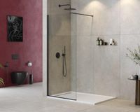 Душевая перегородка CEZARES LIBERTA-L-1-90-120-C-NERO — фото 1, Душевые перегородки