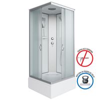 Душевая кабина Niagara Classic NG-1108-14 (90х90х215) средний поддон(26см),стекло матовое,4 места с  арт-1.1081424E7 — фото 2, Душевые кабины