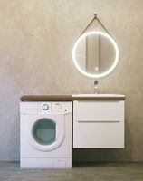 Столешница под раковину Jorno Wood 122 Wood.06.122/DW Темное дерево — фото 2, Столешницы под раковину