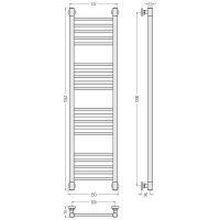 Водяной полотенцесушитель Сунержа Богема+ прямая 1200х300 12-0220-1230 Белый — фото 2, Водяные полотенцесушители