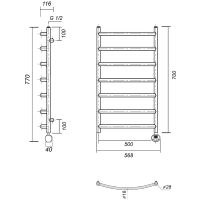Товар: Электрический полотенцесушитель Domoterm Калипсо П7 500x700 АБР ER Античная бронза - фото 2 Электрический полотенцесушитель Domoterm Калипсо П7 500x700 АБР ER Античная бронза — фото 2, Электрические полотенцесушители