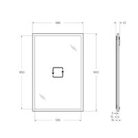 Товар: Зеркало CEZARES TIFFANY 45042 Blu Petrolio - фото 3 Зеркало CEZARES TIFFANY 45042 Blu Petrolio — фото 3, Зеркала в ванную комнату