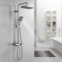 Товар: Душевая система Rose R18T R1896T с термостатом Оружейная сталь - фото 9 Душевая система Rose R18T R1896T с термостатом Оружейная сталь — фото 9, Душевые стойки