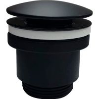 Донный клапан Haiba HB64-7 click-clack Черный матовый — фото 4, Донные клапаны