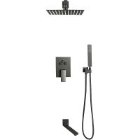 Душевая система ALMAes Eden TVZ-0817 Черная матовая — фото 15, Душевые системы