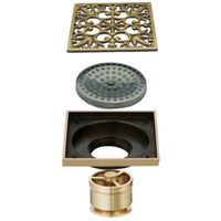 Трап для душа Veragio Canyon VR.CAN-2047.BR с решеткой Бронза — фото 2, Трапы для душа