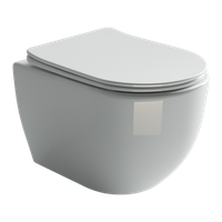 Унитаз Ceramicanova Mia Rimless CN1805 подвесной с сиденьем Микролифт — фото 2, Подвесные унитазы