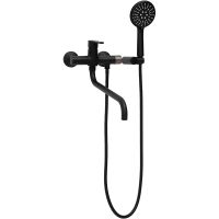 Товар: Смеситель для ванны Haiba HB22652-7 универсальный Черный матовый - фото 6 Смеситель для ванны Haiba HB22652-7 универсальный Черный матовый — фото 6, Смеситель для ванны