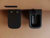 Биде Ceramicanova Union CN4010MB подвесное Черное матовое — фото 4, Биде подвесные