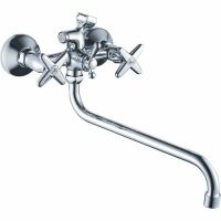 Смеситель для ванны Haiba HB2220 универсальный Хром — фото 1, Смеситель для ванны