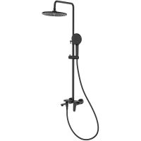 Душевая система Raglo R31.24.06 Черная матовая — фото 1, Душевые стойки