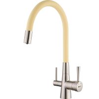 Смеситель для кухни Lemark Comfort LM3075BN-Beige Никель Бежевый — фото 1, Смесители для кухни