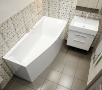 Товар: Ванна из искусственного камня Astra Form Скат 170х75 R 01010015 без гидромассажа - фото 2 Ванна из искусственного камня Astra Form Скат 170х75 R 01010015 без гидромассажа — фото 2, Ванны