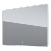 Зеркало POINT, 100x70 см, сенсорный выключатель, LED-подсветка — фото 1, Зеркала в ванную комнату