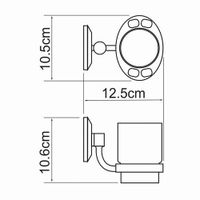 Аксесс Rhein K-6228O Подстаканник одинарный (блистер), хром, WasserKRAFT — фото 4, Комплектующие для туалета
