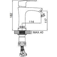 Смеситель для раковины Ledeme 71001L Нержавеющая сталь — фото 2, Смесители для раковины