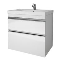 Товар: Тумба GRACE PLUS, 90 см, подвесная/напольная, 2 ящика, с опорами, белый глянец - фото 6 Тумба GRACE PLUS, 90 см, подвесная/напольная, 2 ящика, с опорами, белый глянец — фото 6, Тумбы под раковину