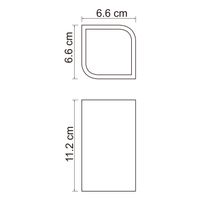 Elba K-2728 Стакан для зубных щеток — фото 4, Аксессуары для раковины