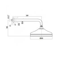 Верхний душ Gattoni Programma Doccia SFPCL30C0 Хром — фото 2, Верхние души